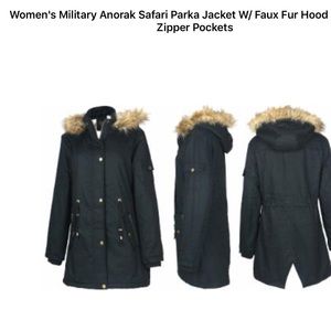 Women’s Military Anorak Safari Parka Jacket